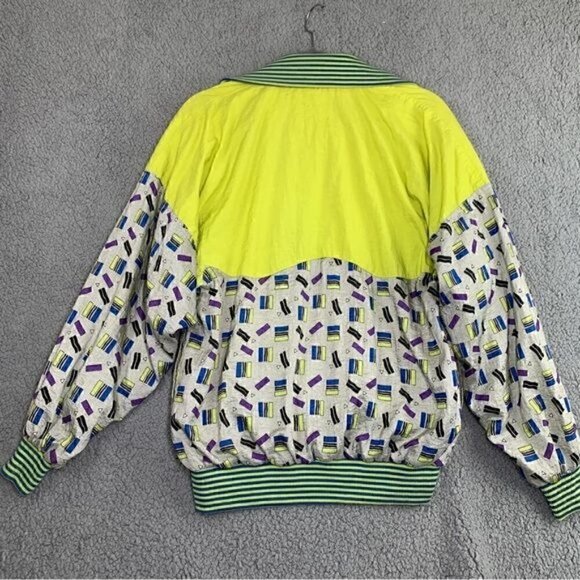 Vintage Puma Europe 80’s Neon Shell Suit Zip Up Jacket-Size 3/Sm, Cotton/Poly - Picture 3 of 8